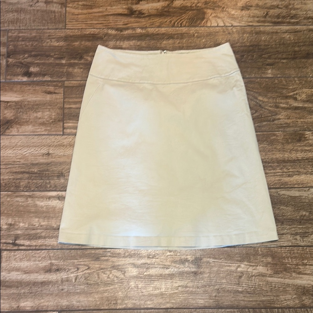 Banana Republic Cream A-Line Skirt